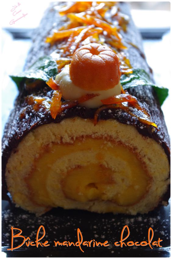BUCHE MANDRINE CHOCOLAT