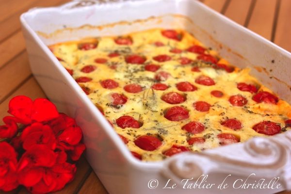 CLAFOUTIS TOMATES CERISES