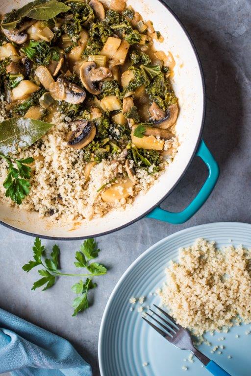 PILAF AU QUINOA ET KALE SUCRÉ-SALÉ