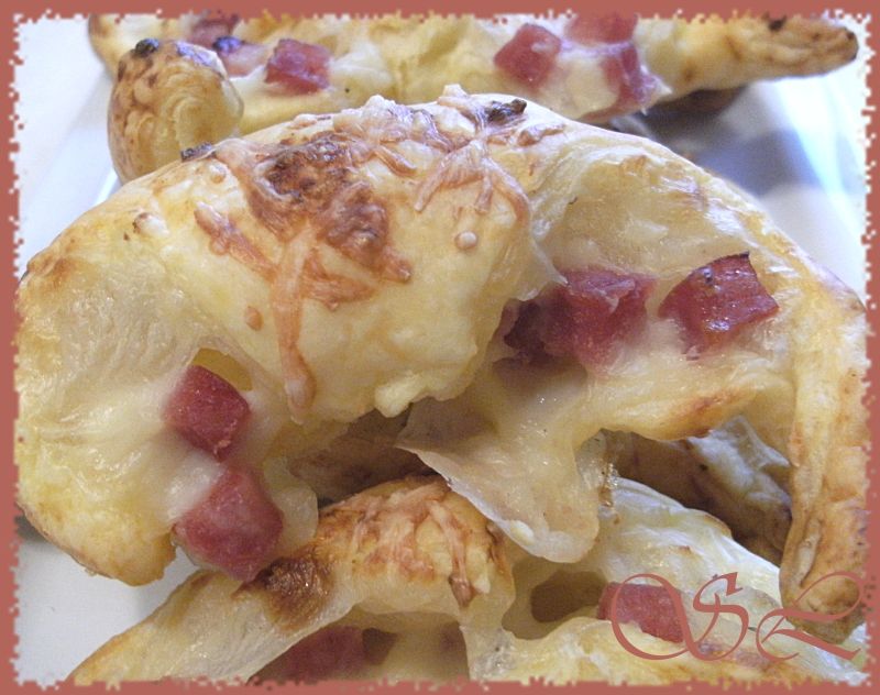 Croissants fruités au jambon