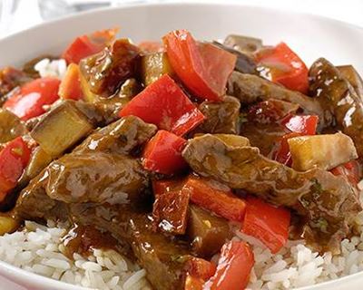 Riz sauté au boeuf