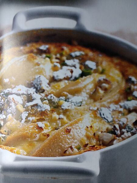 Clafoutis aux poires et aux mendiants