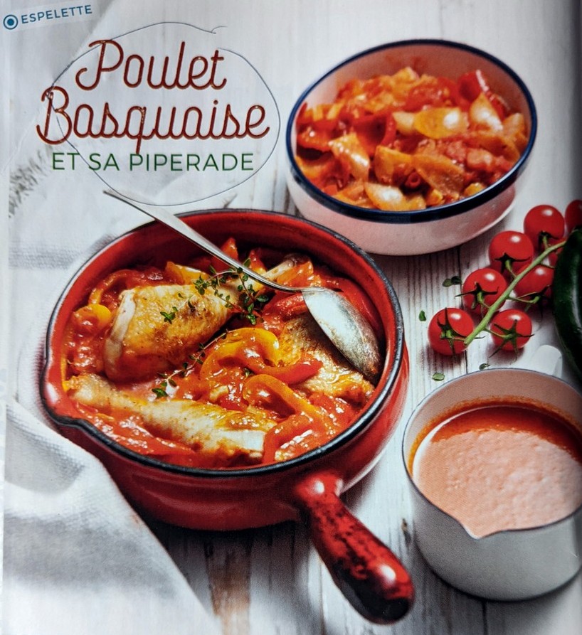 Poulet basquaise et sa piperade