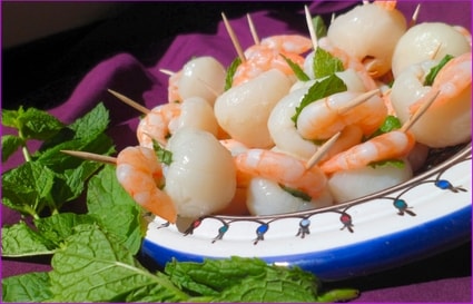 AMUSE-BOUCHE LITCHI-CREVETTE