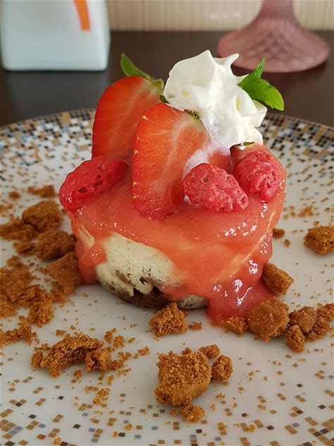 Cheesecake Fraise et Rhubarbe