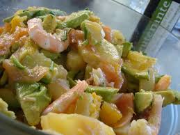 Crevettes aux pommes et citron vert