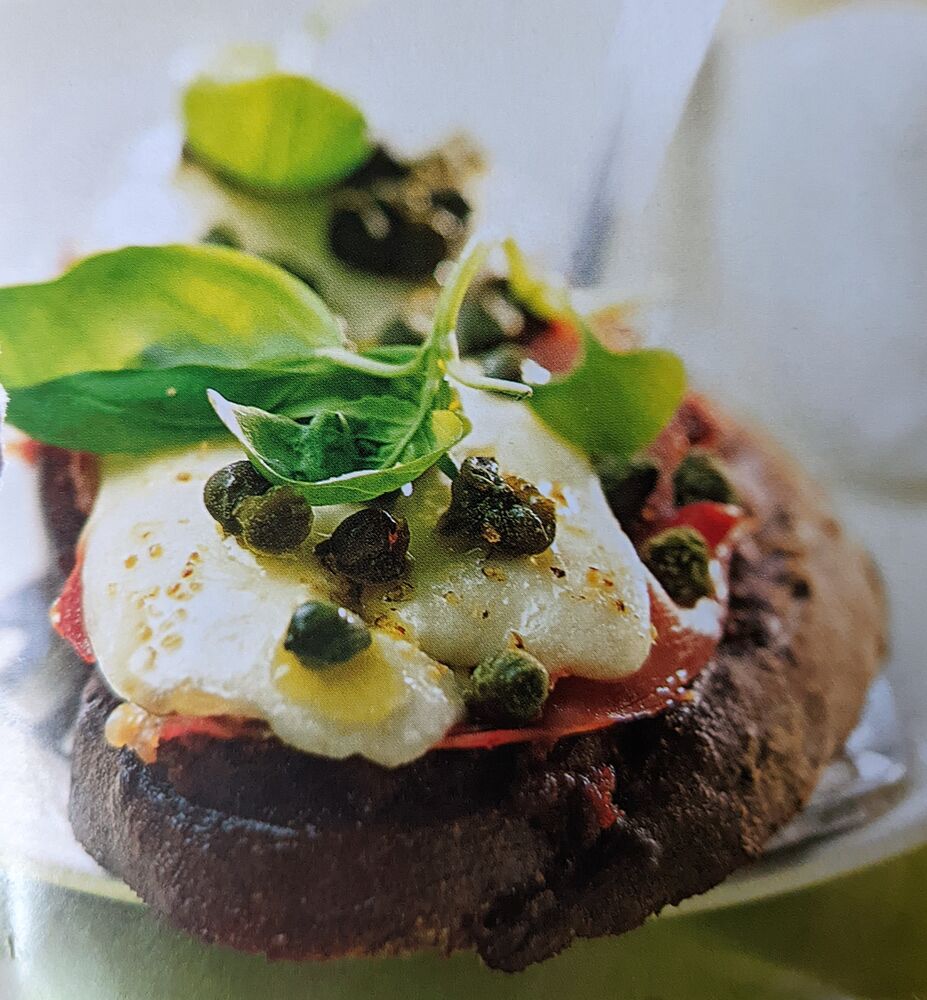 CROSTINIS DE JAMBON À LA MOZZARELLA