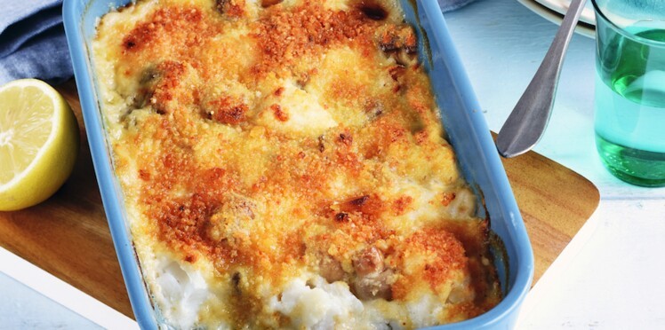 Crumble de cabillaud au citron et parmesan