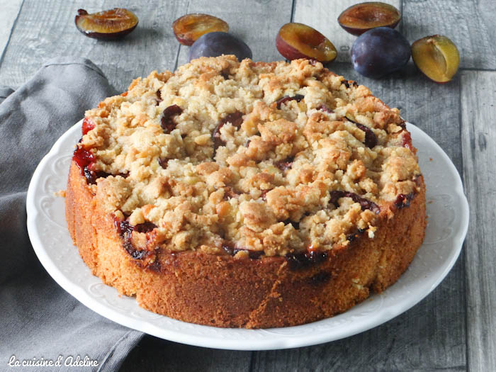 GATEAU QUETCHES CRUMBLE CANNELLE
