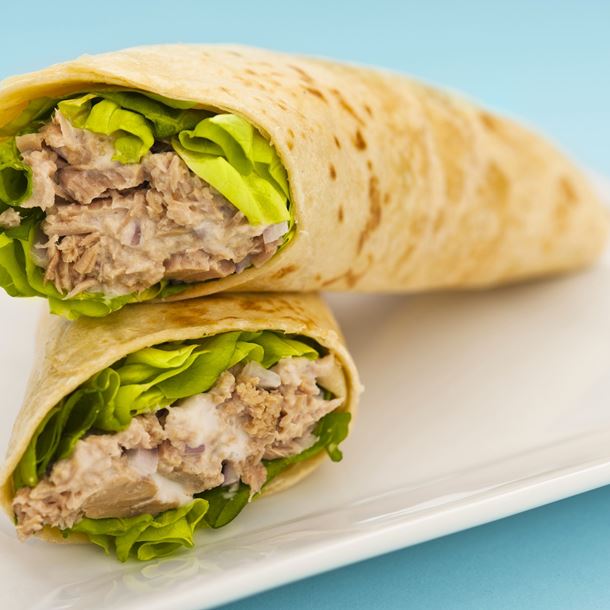 Wraps thon – Crudités