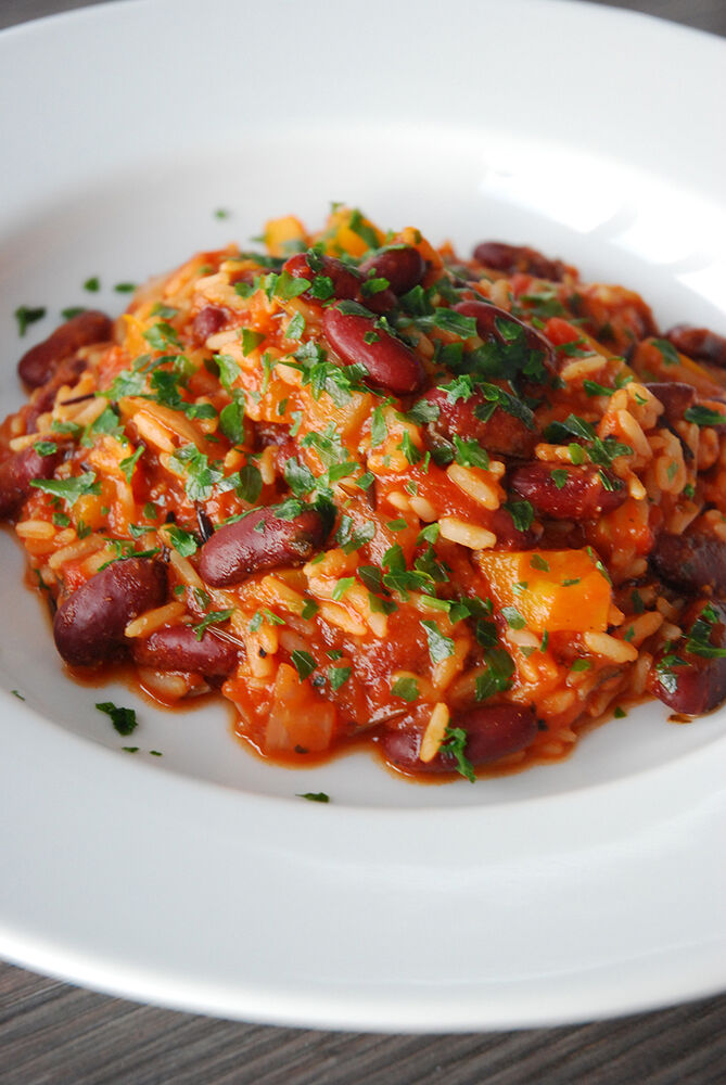 Riz cajun aux haricots rouges [vegan]