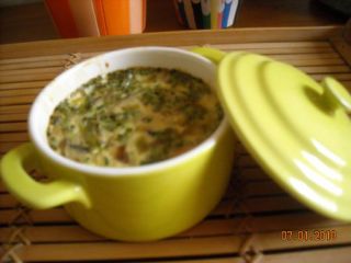 Clafoutis de champignons des bois