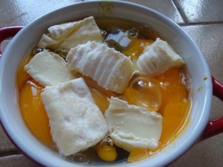 Oeufs cocotte-reblochon-poireaux