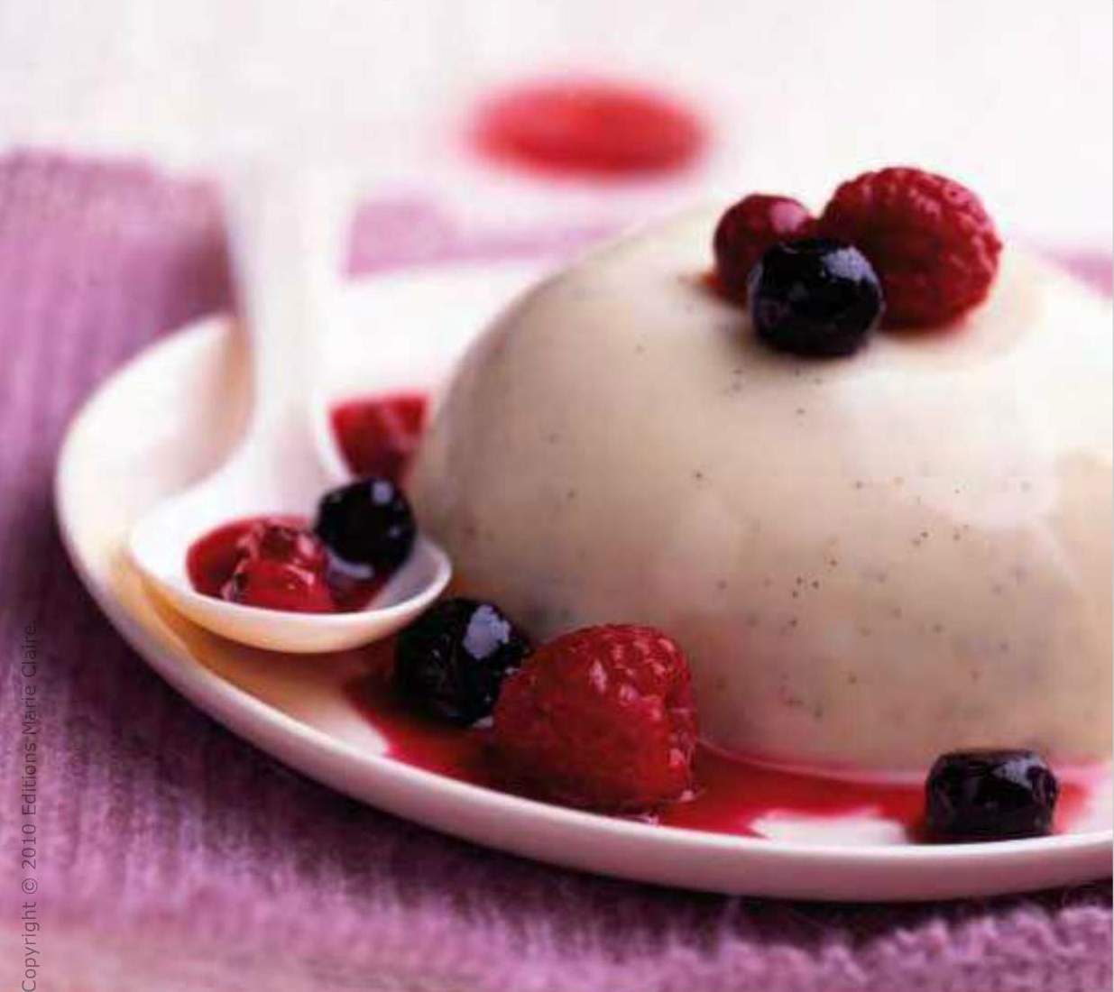 Panna cotta aux fruits rouges