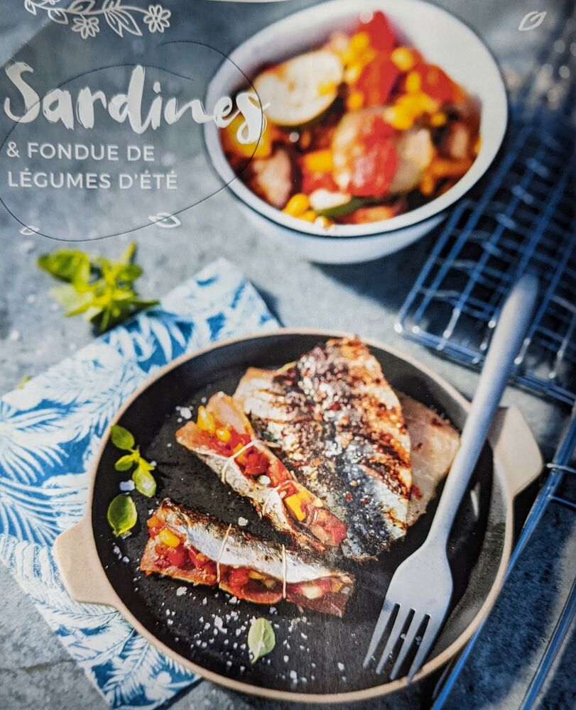 Sardines et fondue de légumes d’été