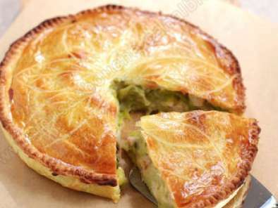 Tourte poulet et poireaux de Sylvia